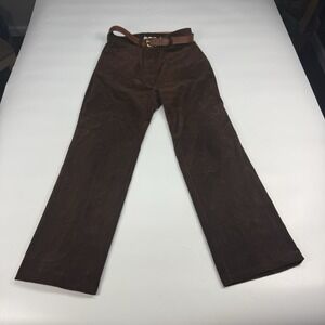 Vintage High Cotton Classics Corduroy Pants Women 14 Brown High Waist Kmart